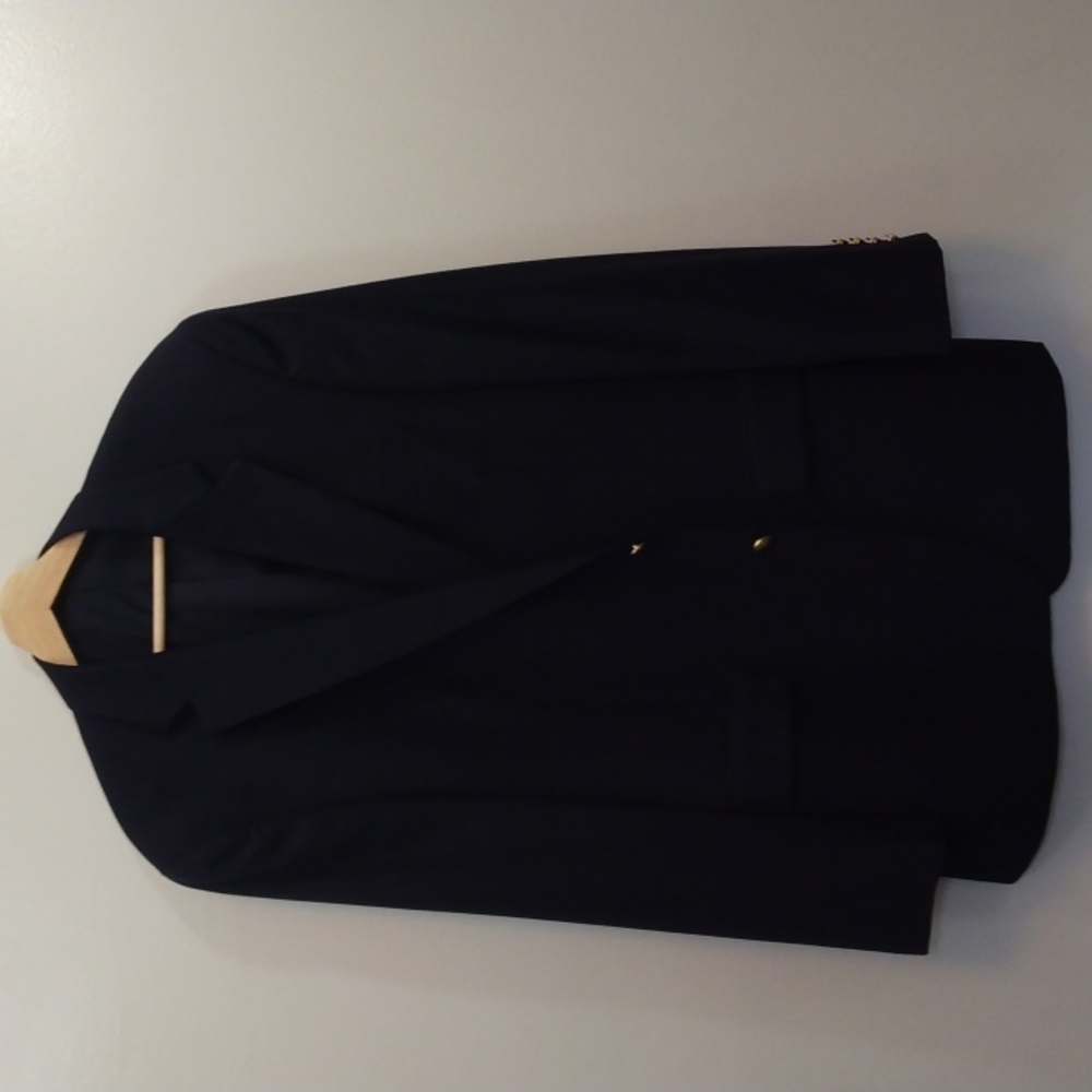Lauren Ralph Lauren Navy Wool Blazer 44L - Picture 2 of 12